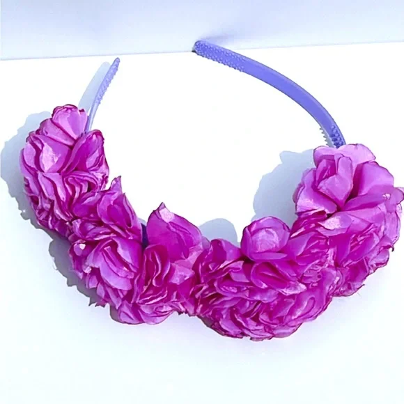 “Beautiful HeadBand for de litter princess in light purple”super soft hand made. - Picture 1 of 3